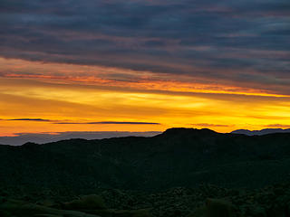 Fiery sunset