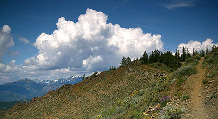 Thunderhead from Tronsen Ridge trail