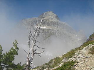 clouds rising on Devils Tongue