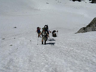 Heading up to La Bohn Gap