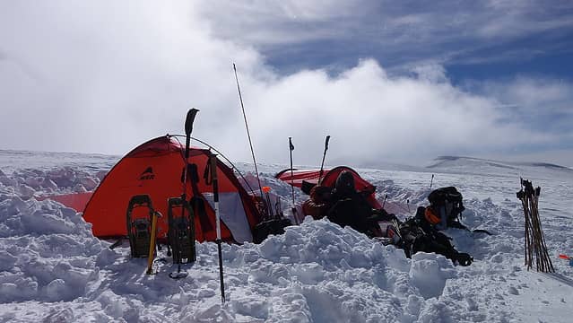 Our high camp at 13200 feet