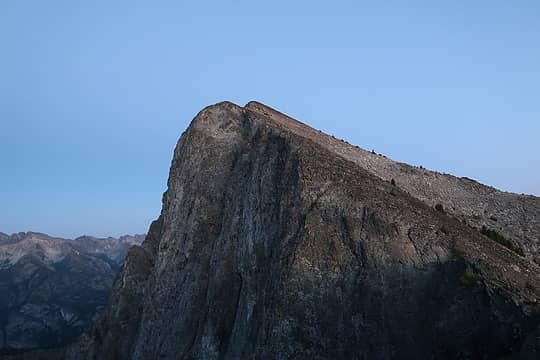 Three Pinnacles from just above the bivy