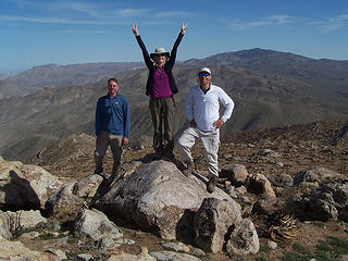 Daniel, BC, & MM atop Grapevine Mtn.