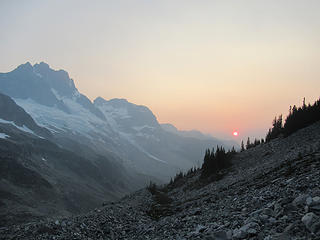 Redoubt sunset