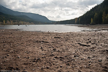 Lake was down so much you could walk across the lake bed back to the cars