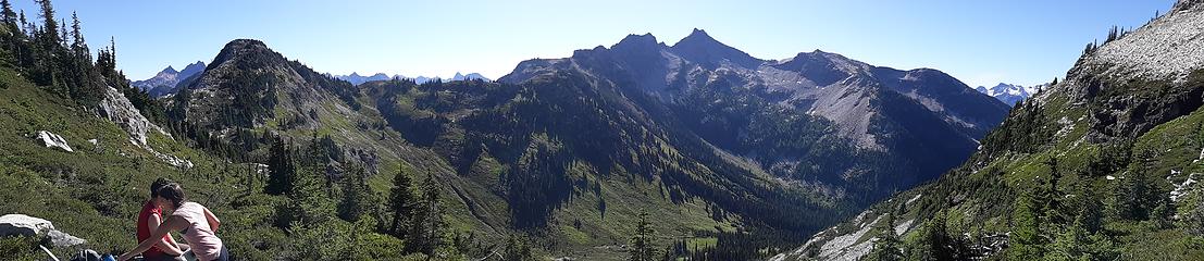 Looking back at Maple Pass
