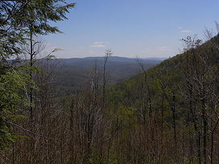 partial view from Allegheny Trail south of private land