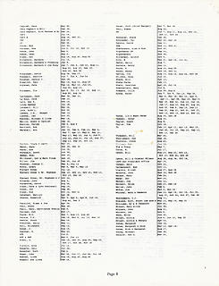 Signpost Index 1991