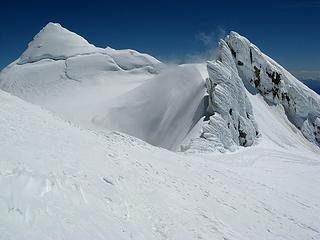 Sherman Crater with its fang & summit