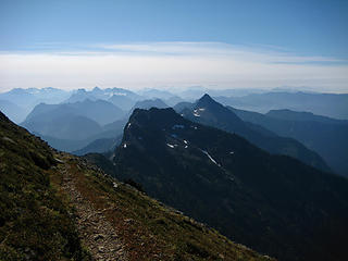 Mountain haze from just below Tin Can Gap