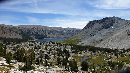 Looking back towards Saddlebag Lake