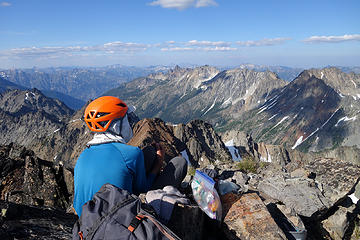 Fletcher seconds before he passed out on the summit of Martin