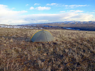 Camping on Skyline Ridge.