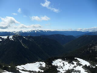 Looking north up the Lilian River & Elwha drainages