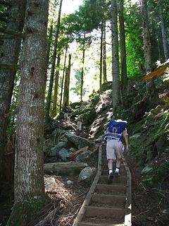 Stairs on Lake Serene Trail