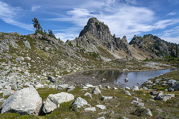 tarn in Lila Lake area