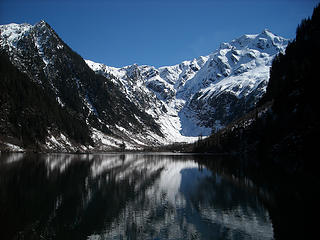 Spring snow at Goat Lake