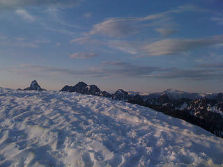 Kaleetan and Chair "peaking" above the cornice