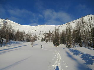 skinning through the basin