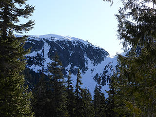 First view on the imposing La Bohn Gap