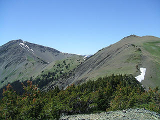 Mt Baldy - Right 
Gray Wolf Peak - Left