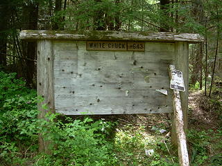 Trailhead sign