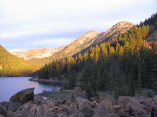 Eightmile Lk. & Mtn. to the right