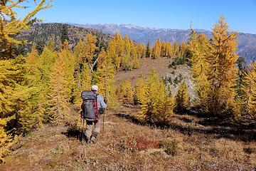 walking north on the crest of Crow Hill