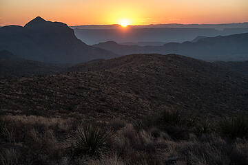 sunset from sotol vista