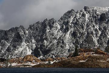 Stuart west ridge above Ingalls Lake