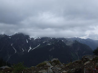 View N from Fisher's Notch, weather socking in