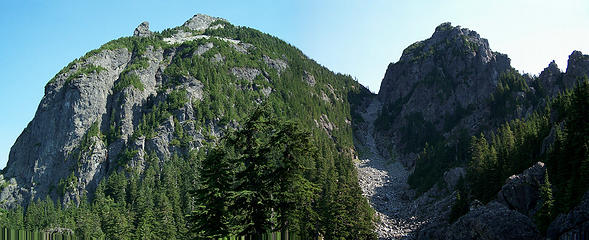 Baring and south peak