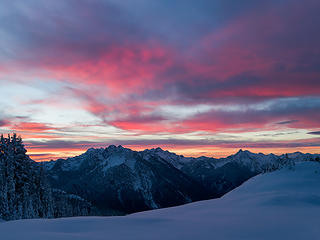 Color over Monte Cristo area peaks