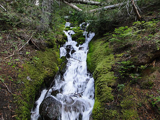 Waterfall off Glacier Basin trail.