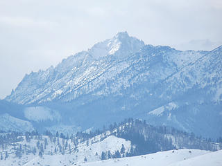 Unique view of McClellan Peak