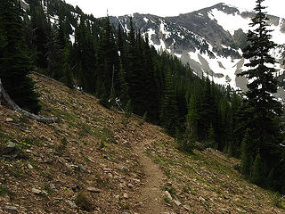 Trail up ridge