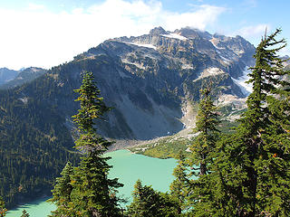 Blanca Inlet and Columbia Peak from Ridge