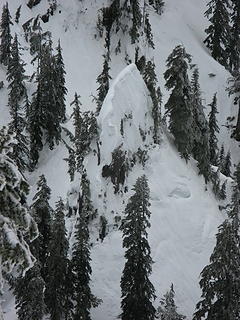 Saddle between Lake 22 & Heather Lake-from Eaglet-2-14-08