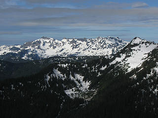 Monte Cristo at dawn from camp