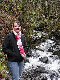 Annie along the creek
