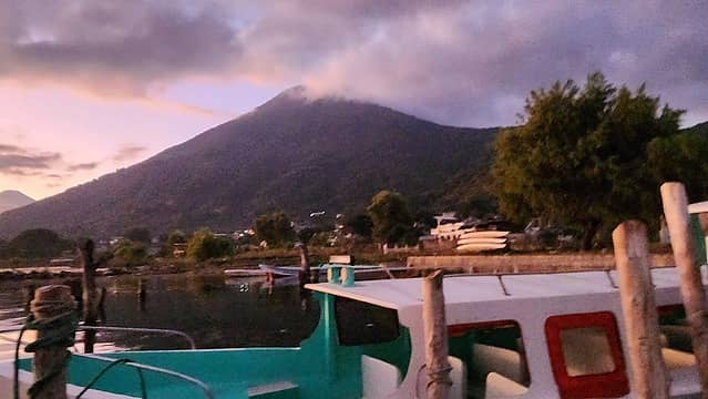 Twilight on San Pedro Volcano