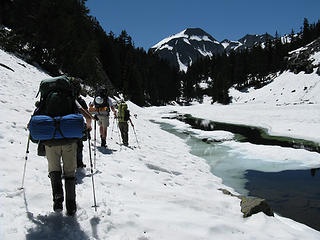 Passing by Jewel Lake