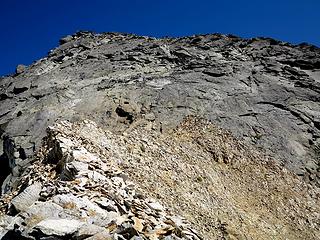 Summit block at the far end of the crappy dike