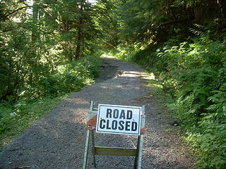 Road closed for cars