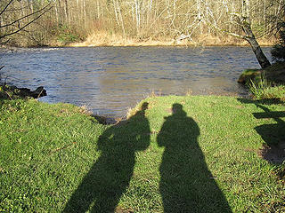 shadows along the river