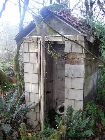 Kings Bottom Campground outhouse - Queets Valley - Olympic National Park - [i:a3d2a39d32](photo courtesty Cliff Hay)[/i:a3d2a39d32]