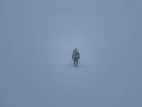 Stuck in a whiteout