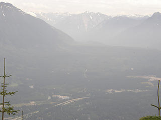 Views from bench area near East Towers.