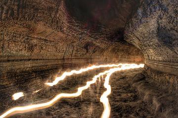 Long exposure in the Ape Caves