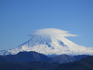 Mount Adams with lenticular cloud